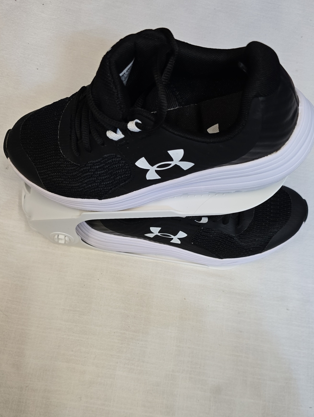Under Armour Kids Black and White Athletic Sneakers